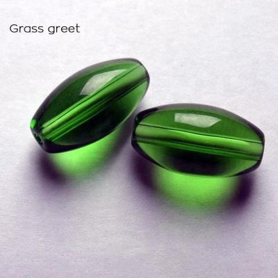 China Wedding and Home Decoration/Gifts Wholesale All Type of Crystal Glass Olive Oval Shape Beads for Wedding and Home Decoration for sale