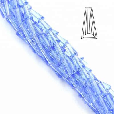 China Decoration/DIY Jewelry Making Beads Carfts DL-21ZZ008Wholesale Various Colors 4*8mm DIY Beads Crystal Glass Bugle Pagoda Shape Beads for sale