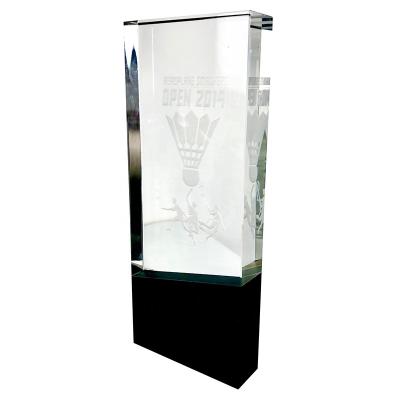 China China Transparent Crystal Glass Trophy / Trophy Cup / Trophy Crystal Plate for sale