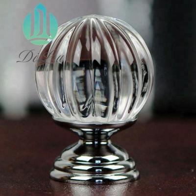 China K9 Crystal Material Wholesale Ball Handle Crystal Knobs For Wardrobe Cabinet Drawer Furniture Accessories for sale