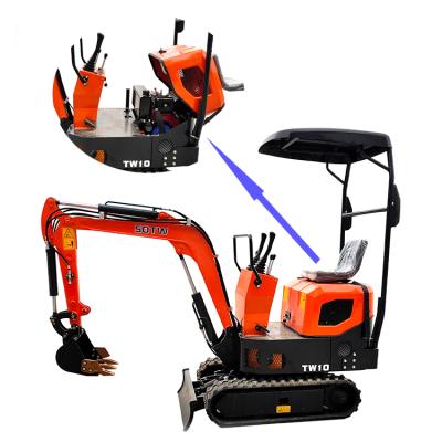 China 1 Ton Best Design Digger Machine Small Mini Excavator Equipment High Quality Excavator Farms For Sale for sale