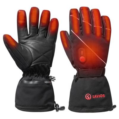 China Snowboard Waterproof Warm Thermal Touch Screen Winter Sale Rechargeable Battery Heated Waterproof Ski Gloves for sale