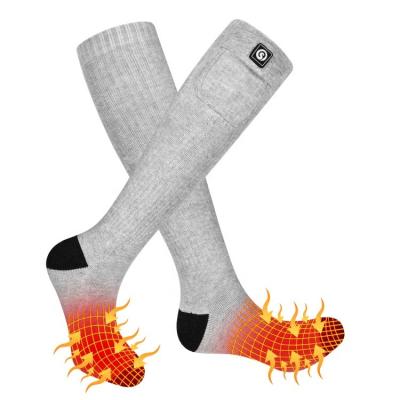 China Factory OEM QUICK DRY Custom Warm Sports Socks Mens Womens Thermal Rechargeable Battery Heated Socks for sale