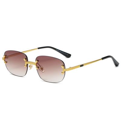 China Retro Small Oval Glass 2021 High Quality Fashion Sunglasses Men Women Frame Mirrored Sun Glasses for sale