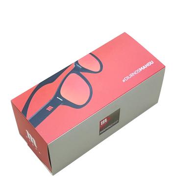 China Paperbox free sample disposable custom logo paperbox gift sunglasses packaging box for sale