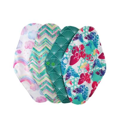 China Reusable Soft Charcoal Sanitary Napkin Pad Bamboo Ladies Pad Breathable Cloth Feminine Menstrual Pads Women Pad for sale