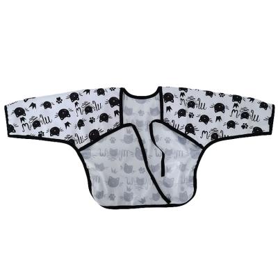 China Sustainable Reusable Baby Apron Long Sleeves Waterproof Baby Pul for sale