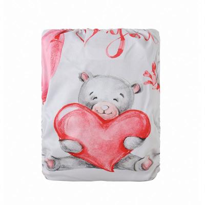 China Baby Diaper Cloth Printed Washable Diaper Inserts Pocket Cloth Washable Diaper for sale