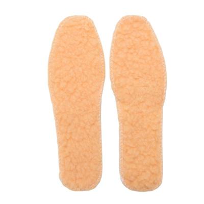 China New Factory Price Inner Shoe Design Soft Walking Comfort Lambskin Cuttable Warm Wool Thermal Insoles Material For Shoe Making for sale