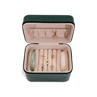 China INSTOCK Waterproof Luxury Leather Jewelry Storage Box Accessory Tray for Rings Bracelets for sale