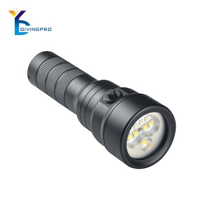 China Photography Flashlight 3500lm Deep Sea Camping Diving Video Light for sale