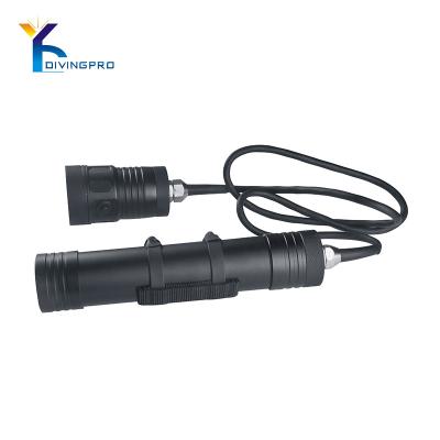 China Rechargeable Underwater Waterproof Scuba Flashlight Camping Aluminum Torch Diving Light for sale