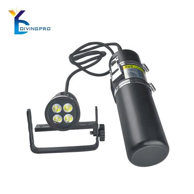 China Rechargeable Diving Emergency Scuba Wide Angle Flashlight Lightweight Canister for sale