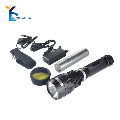 China 2500lm Multifunctional Waterproof Emergency Brightness Flashlight Rechargeable HID Xenon Powerful Flashlight for sale