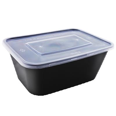 China High Quality Recyclable PP Food Container Raw And Cooked Food Packing Box 1000 Square Packaging Box for sale