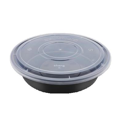 China Round 2000 Recyclable Hot Sale Family Restaurant Convenience Box Environmental Friendly Biodegradable Pots Packaging Pots for sale