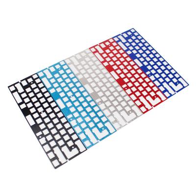 China Custom Multicolor Anodizing Aluminum Keyboard Plate Aluminum CNC Machining Mechanical Keyboard Case for sale