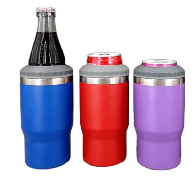 China Business 14oz 4 in 1 Box Cooler , Double Wall Stainless Steel Water Tumbler for sale