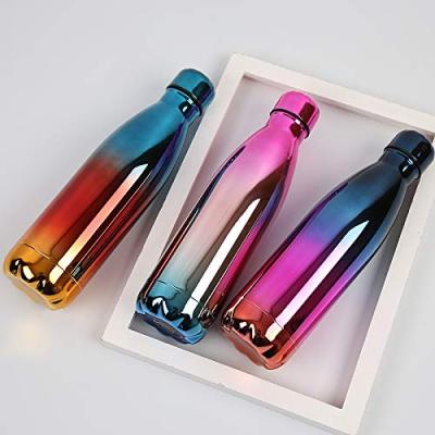 China Business Customized Promotional Cola Shape Stainless Steel Water Bottle Insulated Double Tumbler UV Colorful Wall Sports Mug for sale