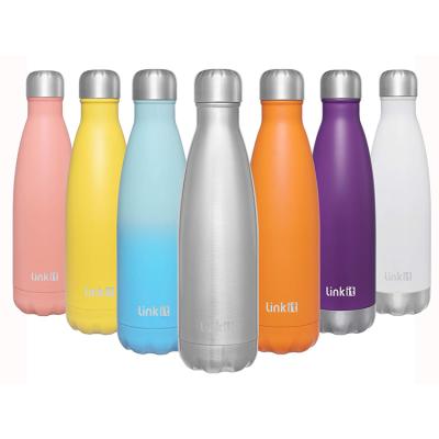 China Sustainable Thermal Vacuum Flask Insulated Outdoor Sports Drink Cola Shaped Stainless Steel Water Bottles With Custom Logo for sale