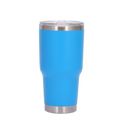 China Disposable Stainless Steel 30oz Vacuum Cups Hot And Cold Coffee Tumbler Water Bottle With Lid for sale