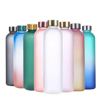 China Sustainable Ready To Ship Water Bottle With Time Marker Water Bottles With Times To Drink Free PP Plastic for sale