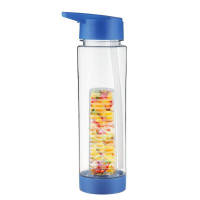 China Love 750ml Fruit Infuser White Island Sustainable Tritan Water Bottle Plastic Bottle For Juice for sale