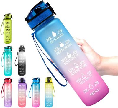 China 900ml Tritan Sustainable Wide Mouth Sports Bottle BPA Free Plastic Water Bottles for sale