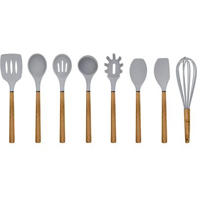 China Disposable Silicone Kitchen Utensils Set Kitchen Utensils Non - Toxic Silicone With Logo for sale