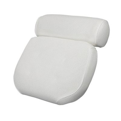 China Wholesale 3d air viable new luxury square soft mesh memory washable spa bath pillow with head neck shoulder for sale