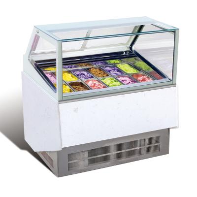 China 2022 High Quality Ice Cream Showcase Display Equipment Chiller Single-temperature Refrigerator for sale