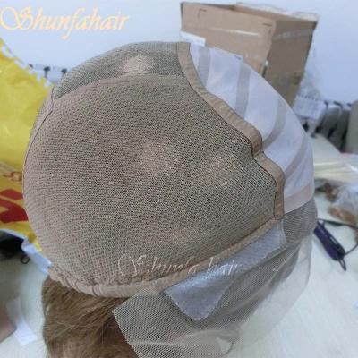 China Any style is available for full hand made full lace wig cap, stick less cap wig, medical wig for sale