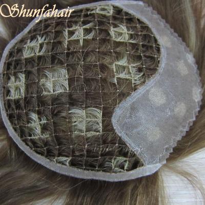 China Custom Hair Integration Net Hair Toupee For Men for sale