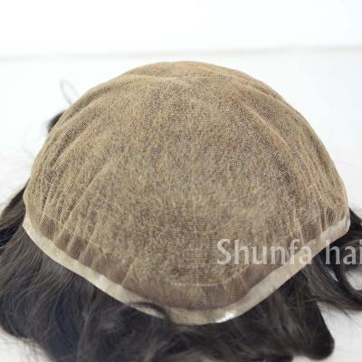 China Main wigs, hairpieces and full lace wigs suppliers, Swiss hair men's lace hairpieces for sale