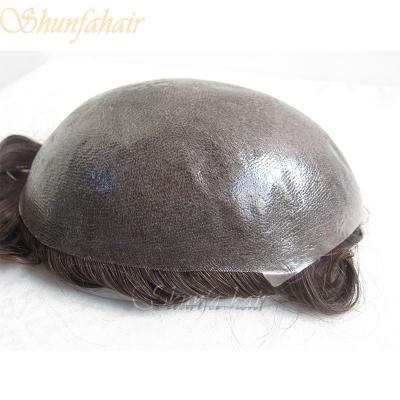 China Straight Super Thin Skin All Skin Men Hairpiece for sale