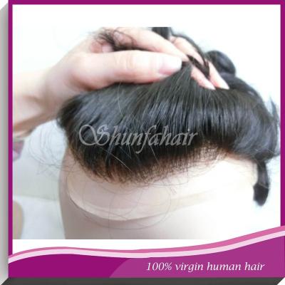 China Natural line knot fine hair bleached mono hair topee for sale