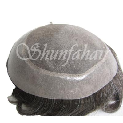 China Body Wave Best Quality And Cheap Mono Tope Man Hairpieces for sale