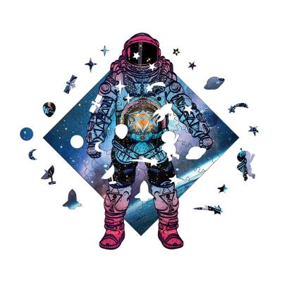 China Educational Toy Jigsaw Puzzle Shape Pieces Astronaut Hot Selling Unique Puzzle for sale