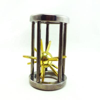 China DIY Toy 3D Metal Jigsaw Puzzle Satellite Ball In The Cage Puzzle Brain Teaser for sale