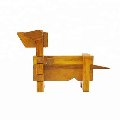 China Educational Toy Jigsaw Puzzle 3D Wooden Jigsaw Animal Handmade Jigsaw Puzzle for sale