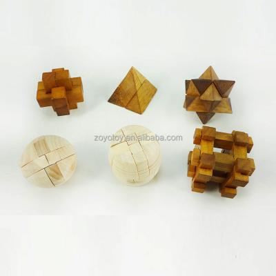 China Toy Wooden Brain Teaser Mind Puzzle Game Educational Toy for sale