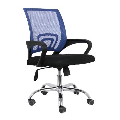 China (Height)Adjustable Hot Sale On The Line Mid-Back Swivel Chair Price Black Mesh Office Chair Computer Desk Chair for sale