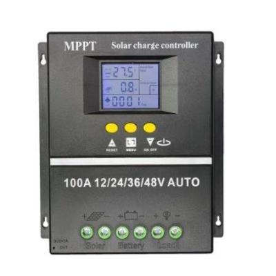 China Hardware MPPT 60A 80A 100A PV Regulators 12V 24V 36V 48V Electronic Solar PV Charge Controller Solar PV Battery Charger with LCD Display and Dual USB for sale