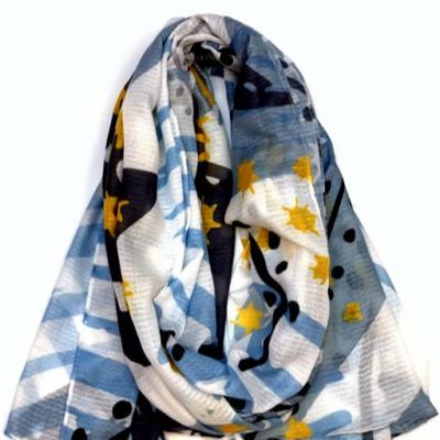 China Long Section Promotional Goods Using Custom Printed Scarf Custom Made High Quality Fashion Scarf Polyester for sale