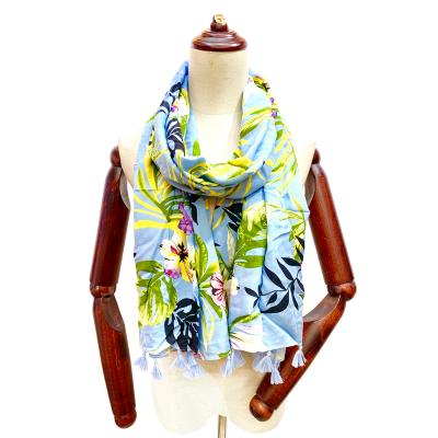 China Long Section Manufacturers Selling Viscous Fabrics Women Soft Head Scarf Wholesale Printing With Custom Design for sale