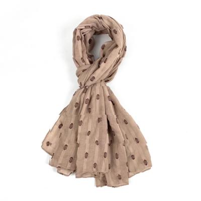 China Plaid Manufacturers Selling Hijab Viscous Luxury Custom Ladies Solid Color Thickening Chiffon Muslim Scarf for sale