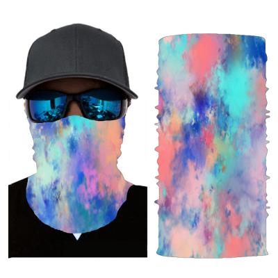 China One New Designer Style Seamless Elastic Bandanas Tie Dye Face Cover Neck Tube Multifunctional Bandanas For Sale for sale