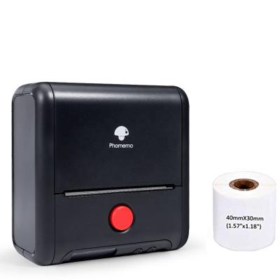 China Phomemo M200 3inch 20-80mm BT Thermal Label Printer Black and White Label Maker for Marking QR Code Barcode Shipping Images for Business Retail for sale