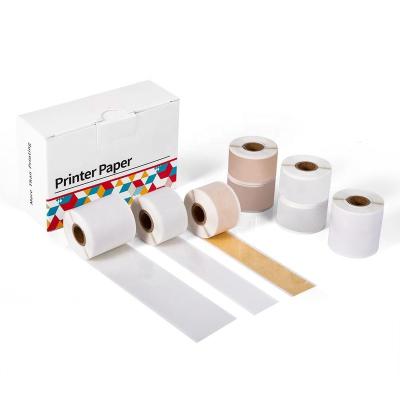 China Thermal Paper 15 Multicolor Self Adhesive Printable 25mm Label Papers For Phomemo M02S/M02Pro Photo Printer For Iphone for sale