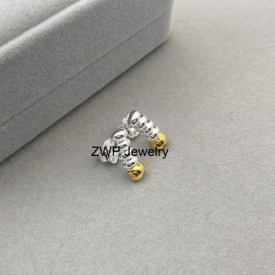 China CLASSIC Fashionable Original 925 Sterling Silver Bear Stud Gold Plated Touses Ear Studs Nightwear For Women Jewelry Making for sale